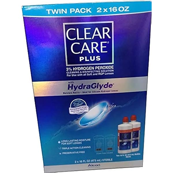 Amazon.com: Clear Care Cleaning & Disinfecting Solution Twin Pack